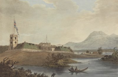 Fort Marlborough, Benkulen, Sumatra, 1799 by Joseph Constantine Stadler