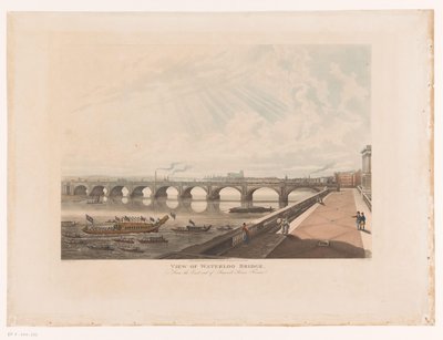 View of Waterloo Bridge from the East End of Somerset House Terrace by Joseph Constantine Stadler