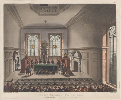 Lottery Drawing, Coopers Hall by Joseph Constantine Stadler