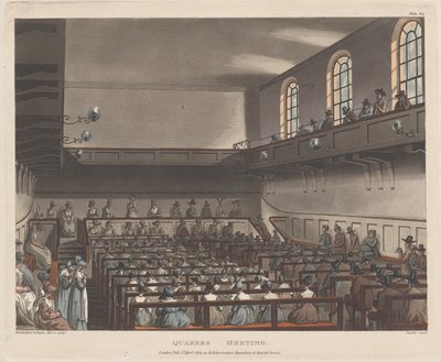 Quakers Meeting, April 1, 1809 by Joseph Constantine Stadler