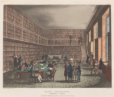 Royal Institution, Albemarle Street, May 1, 1809 by Joseph Constantine Stadler
