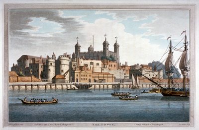 South View of the Tower of London with Boats on the River Thames, 1795 by Joseph Constantine Stadler