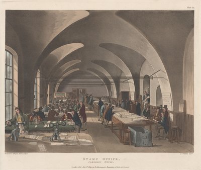 Stamp Office, Somerset House by Joseph Constantine Stadler