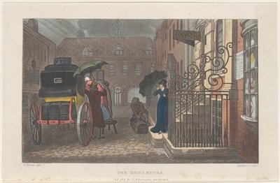 The Departure, from Poetical Sketches of Scarborough, 1813 by Joseph Constantine Stadler