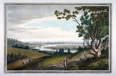 View of Abingdon from Nuneham Park, Berkshire by Joseph Constantine Stadler