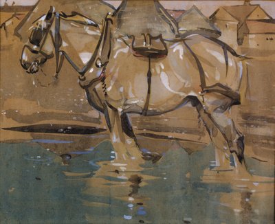The Drinking Pool by Joseph Crawhall