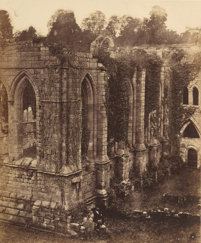 Fountains Abbey. The Refectory and Kitchen by Joseph Cundall