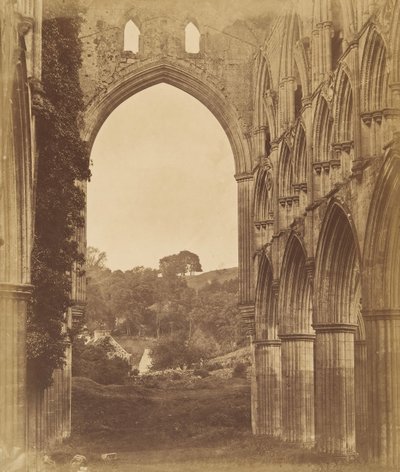 Rievaulx Abbey. Interior of the Choir by Joseph Cundall