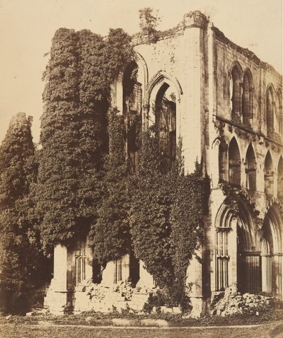 Rivaulx Abbey. General View from the South by Joseph Cundall