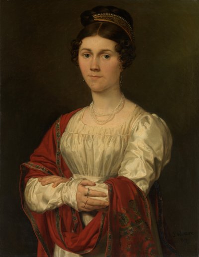 Portrait of Maria Jozefa Pavot by Joseph Denis Odevaere