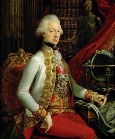 Grand Duke Ferdinand III of Tuscany Sitting in His Library, 1797 by Joseph Dorffmeister
