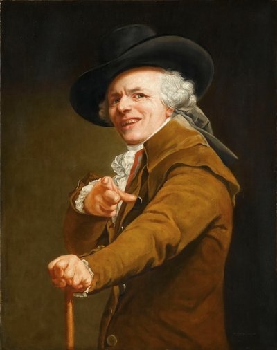 Self-portrait of the artist in the guise of a mocker, c. 1793 by Joseph Ducreux
