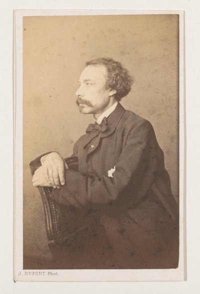 Portrait of the painter Eugène François de Block, half-figure by Joseph Dupont