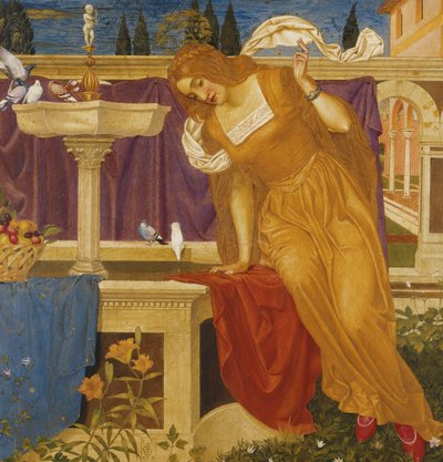 Beauty Seeing the Image of her Home in the Fountain by Joseph Edward Southall