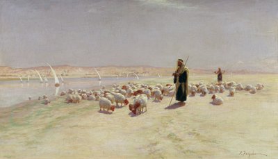 He Drove Them Oer the Sandy Way... by Joseph Farquharson