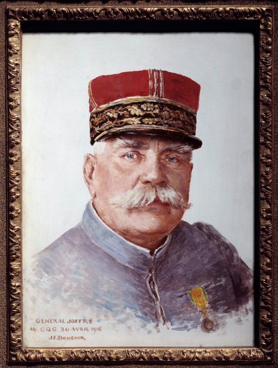 Portrait of General Joffre (1852-1931), marechal of France by Joseph Felix Bouchor