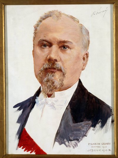Portrait of Raymond Poincare, President of the Republic by Joseph Felix Bouchor