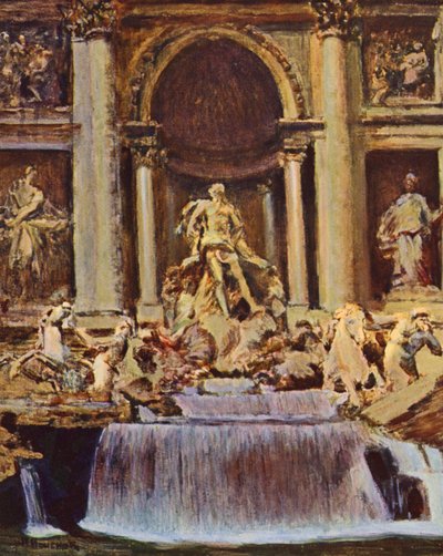 Rome: Trevi Fountain by Joseph Felix Bouchor