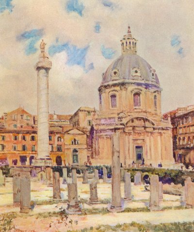 Rome: The Forum of Trajan by Joseph Felix Bouchor