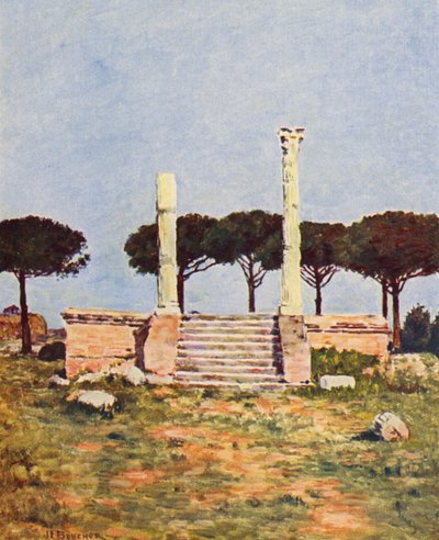 Rome: Ostia, Place of Corporations by Joseph Felix Bouchor