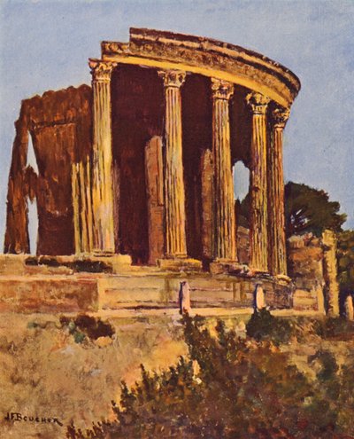 Rome: Tivoli, The Temple of the Sibyl by Joseph Felix Bouchor