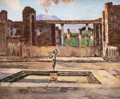 The House of the Faun in Pompeii by Joseph Felix Bouchor