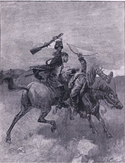 Knocks one of them off his horse by Joseph Finnemore