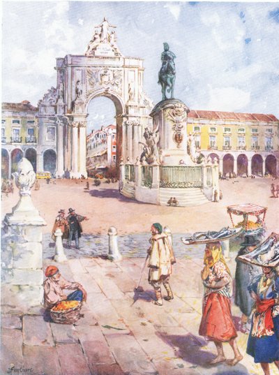 The Praca do Commercio, Lisbon by Joseph Finnemore