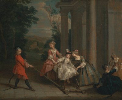 Children Playing with a Hobby Horse by Joseph Francis Nollekens