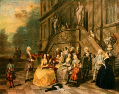 Music Party at Wanstead House by Joseph Frans Nollekens