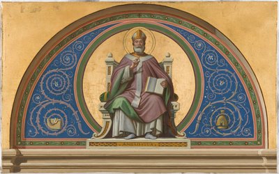 Sketch for Saint-Ambroise church: Saint Ambroise, ca. 1866 by Joseph Frederick Charles Soulacroix