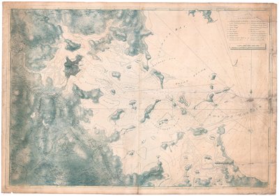 A Map of Nautical Remarks on Observations for the Chart of the Harbour of Boston by Joseph Frederick Wallet DesBarres