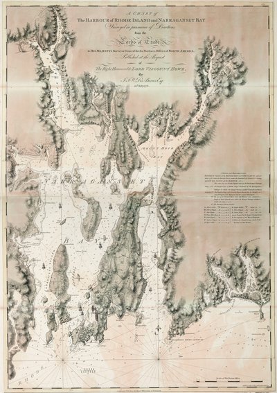Chart of Ipswich Bay and Cape Ann, Atlantic coast of North America by Joseph Frederick Wallet DesBarres