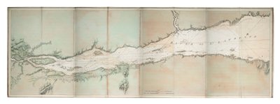 Chart of River of St. Lawrence, North America Atlantic Coast by Joseph Frederick Wallet DesBarres