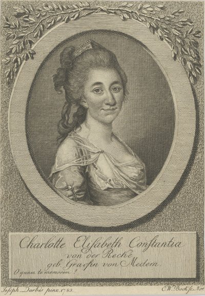 Portrait of Elisa von der Recke, 1783 by Joseph Friedrich August Darbes