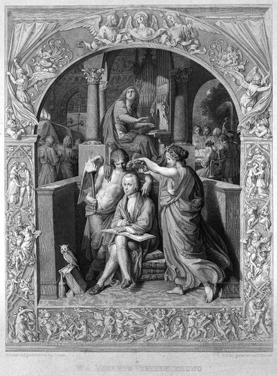The Glorification of Wolfgang Amadeus Mozart by Joseph Führich Ritter von