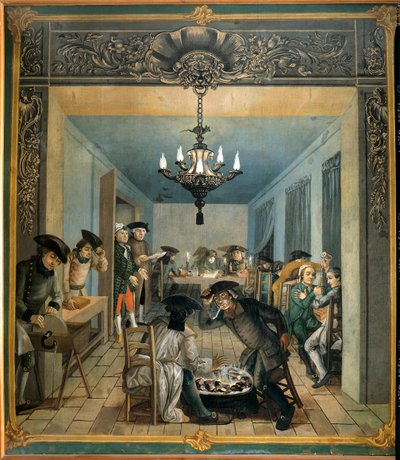 Manufacture of Indian Fabric of Brothers Wetter: Workshop for Preparing Boards and Colors by Joseph Gabriel Rossetti