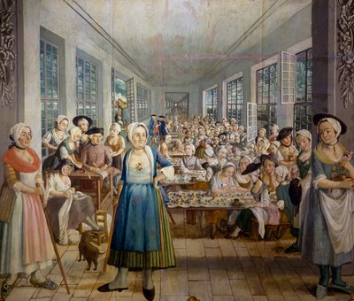 Wetter Brothers Textile Factory in Orange, Provence in 1764 by Joseph Gabriel Rossetti