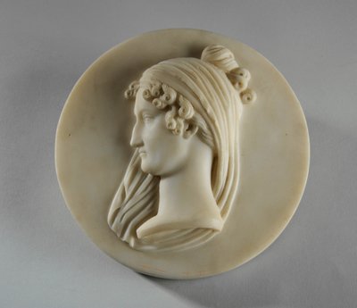 Medallion Portrait of Mrs. Elizabeth Allan by Joseph Gott