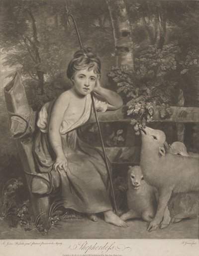 Shepherdess (Miss Mary Palmer as the Young Shepherdess) by Joseph Grozer