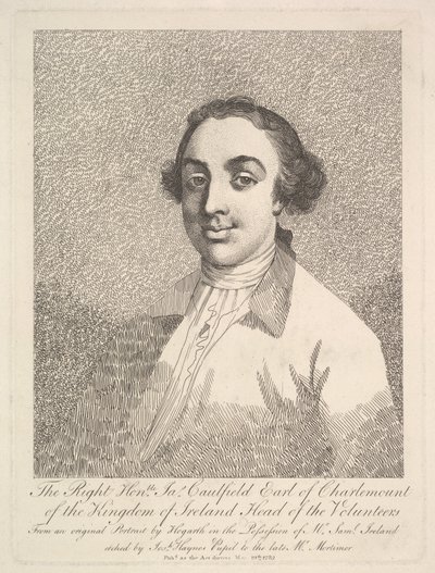 The Right Honorable James Caulfield, Earl of Charlemount of the Kingdom of Ireland, March 19, 1782 by Joseph Haynes