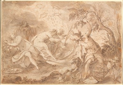 Various Gods and Goddesses: Ceres, Venus, Mars, and Mercury by Joseph Heintz d.Æ.