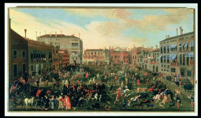 Festival of the Bulls, Campo San Polo by Joseph Heintz der Jüngere