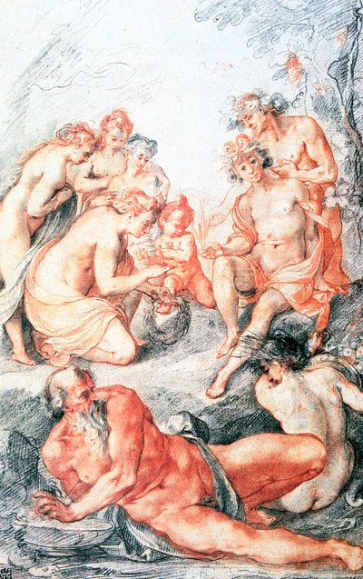 Study, Baptism of a Child by Joseph Heintz the Elder