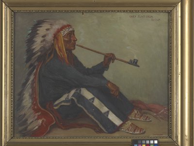 Chief Flat Iron, Sioux by Joseph Henry Sharp