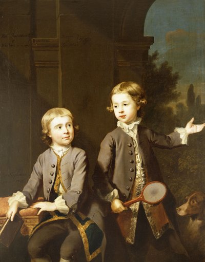 Double Portrait of Henry Penruddocke Wyndham and His Brother Wandham by Joseph Highmore