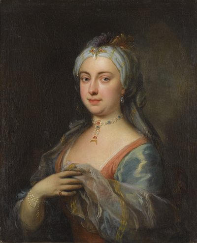 Portrait of Lady Mary Wortley Montagu 1689-1762 by Joseph Highmore