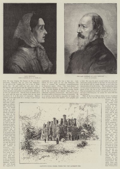 Alfred, Baron Tennyson, Poet Laureate by Joseph Holland Tringham