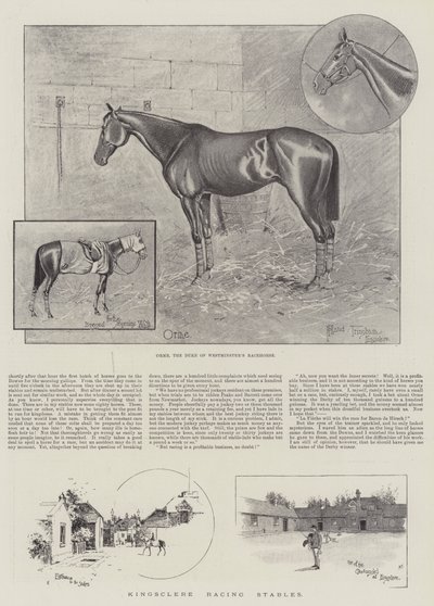 Kingsclere Racing Stables by Joseph Holland Tringham
