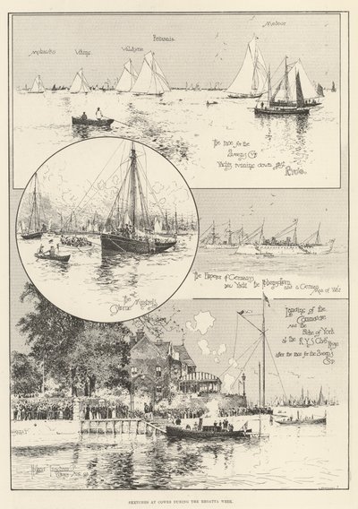 Sketches at Cowes During the Regatta Week by Joseph Holland Tringham